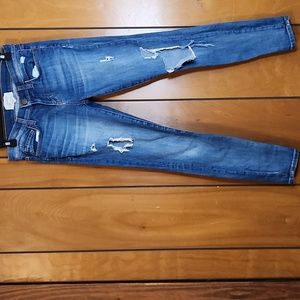 Current/Elliott distressed stiletto  jeans size 26-0